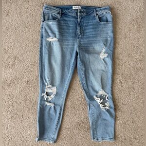 Abercrombie & Fitch Super Skinny Ankle High Rise Jeans